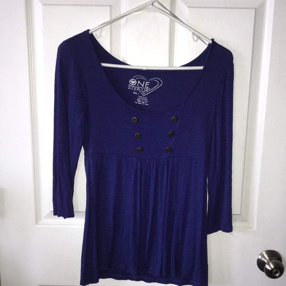 ❤️3 for $10❤️ Blue Blouse - Juniors Size Large